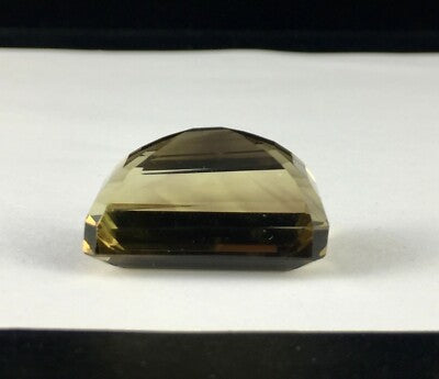 Natural Lemon Smoky Quartz Octagon Pendant 30x19mm 81.18ct Big Gemstone