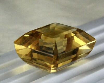 Certified Natural Citrine Gemstone Pendant 152 Ct Golden Topaz 32x28mm Octagon