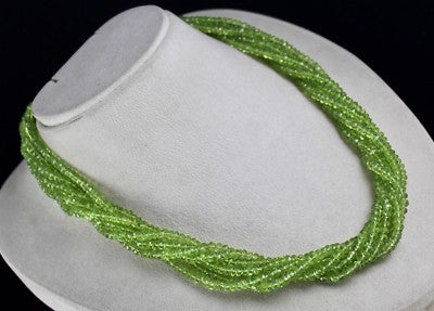 Peridot 553ct Necklace 925 Sterling Silver Carat Weight For Wedding