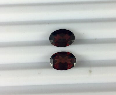 Natural Rhodolite Garnet Oval 11.44ct Pair Finest Gemstone For Earrings
