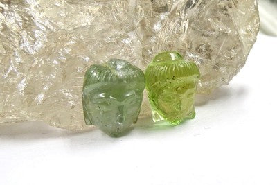 Natural Multi Tourmaline 19.97ct Carved Buddha Gemstone For Designing