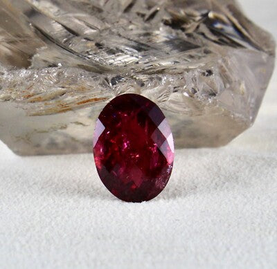 Certified Natural Pink Tourmaline Rubellite Oval Cut 14.10ct Ring Pendant