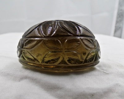 Natural Smoky Quartz Carved Oval 275ct 44mm Gemstones For Designing