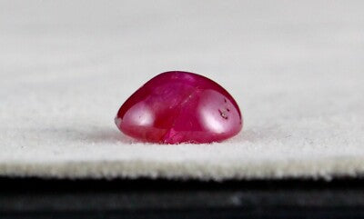 Certified Natural Burma Ruby Cabochon 10mm 5.61 Ct Sterling Silver Ring Pendant