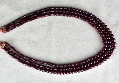 Certified Natural Ruby 410 Cts Round Beaded Necklace For Women