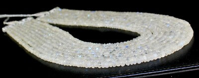 Certified Rainbow Moonstone 1132ct Beaded Necklace 9 String Natural Gemstone