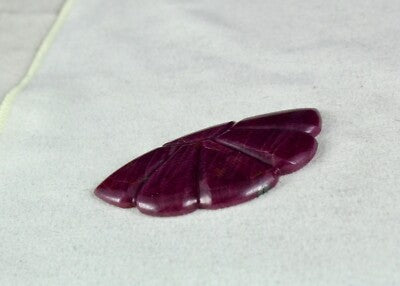 Handcrafted Natural Ruby 110ct Carved 32x58mm Gemstone Pendant Design