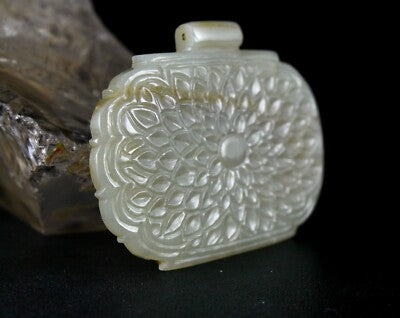 Certified Antique Old Persian Jade 10ct Pendant Studded Natural Diamond 22k Gold