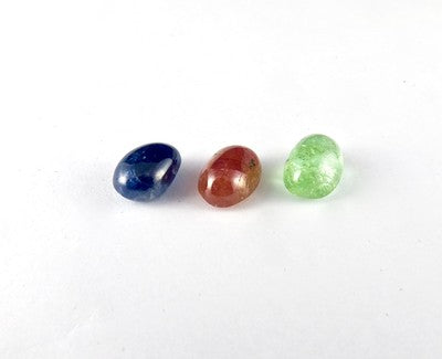 Certified Natural Rubies Emerald Blue Sapphire Oval Cabochon 16.16ct Gemstone