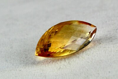 Natural Yellow Citrine 15.87ct Fancy Faceted Gemstone Pendant Designing