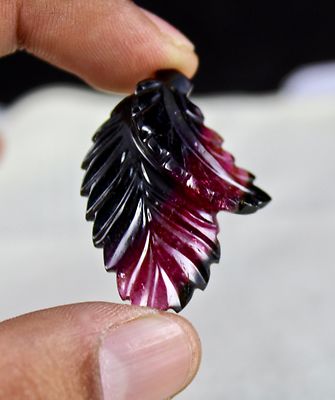 Certified Natural Watermelon Tourmaline Carved 3 Pcs 71.87ct Gemstone Set