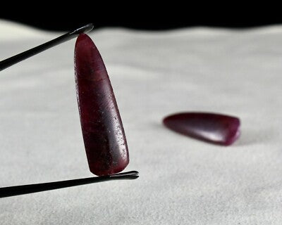 Certified Natural Ruby Cabochon Drops 69.16ct Gemstone Earring Pair For Women