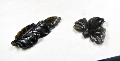 Multi Colour Tourmaline 26.90 Ct Carved Leaves Gemstone For Jewelry Design