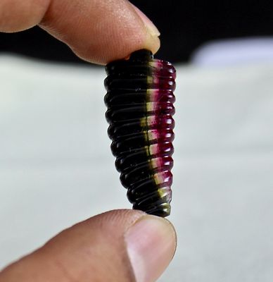 Certified Natural Watermelon Tourmaline Carved 3 Pcs 71.87ct Gemstone Set