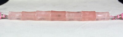 Natural Rose Quartz 405ct Cabochon 7pcs Gemstone Beads For Designing