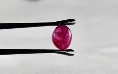Certified Natural Burmese Ruby Pear Cabochon 4.62ct Gemstone Pair Earring Design