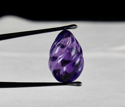 Natural Amethyst Tear Drop Pendant 21 X 14 Mm 28.05 Cts Gemstone Hanging