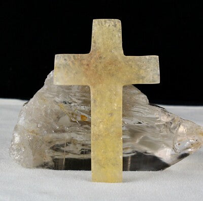 Vintage Natural Multi Quartz 749 Ct Gemstone Spiritual Cross Pendant 5 Pcs