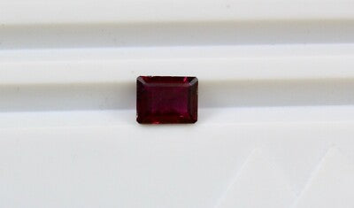 Natural Rubellite Red Tourmaline 11x9mm 4.43ct Octagon Cut Gemstone Ring