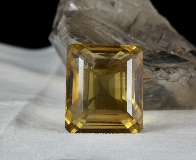 Certified Natural Citrine Gemstone Pendant 152 Ct Golden Topaz 32x28mm Octagon