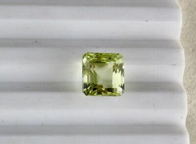 Certified 8.36 Ct Natural Yellow Aquamarine Heliodor Octagon Ring Pendant