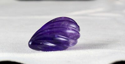 Natural Amethyst Melon Drops 88.85 Ct Carved Pendant Gemstone Designing