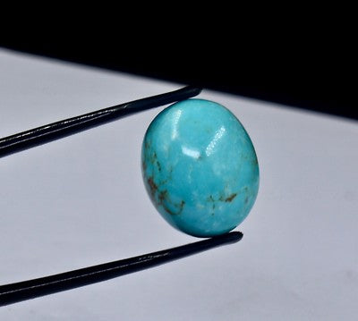 Natural Blue Real Turquoise Cabochon Oval 20mm 21.04ct Gemstone For Ring Pendant