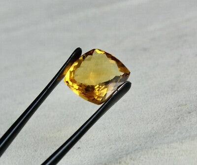 Natural Citrine Golden Topaz Cushion Cut 15x14mm 10.66 Ct Gemstone Pendant Women