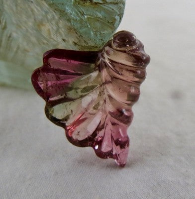 Natural Multi Tourmaline 11.62ct Carved Gemstone Ring Pendant Semi Precious