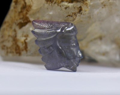 Genuine Natural Multi Tourmaline 12.09 Ct Engraved Gemstone For Ring Pendant