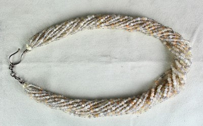 Natural Moonstone Beads Necklace 14 L 519 Ct Sterling Silver Fashion Jewelry