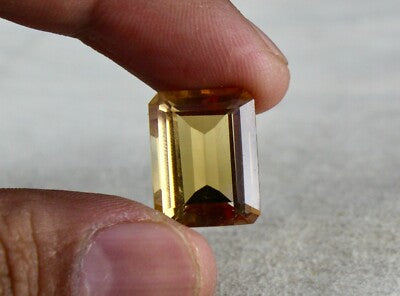 Natural Yellow Citrine 17x13mm Octagon Cut 14.50 Ct Loose Gem Stone Ring Pendant