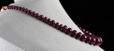 Certified Natural Untreated Ruby Beads 461 Ct Statement Gemstone Necklace