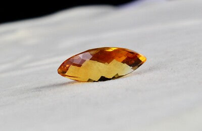 Natural Yellow Citrine 15.87ct Fancy Faceted Gemstone Pendant Designing
