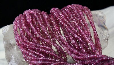 Certified Natural Pink Tourmaline 868ct Beaded Necklace Sterling Silver Clasp