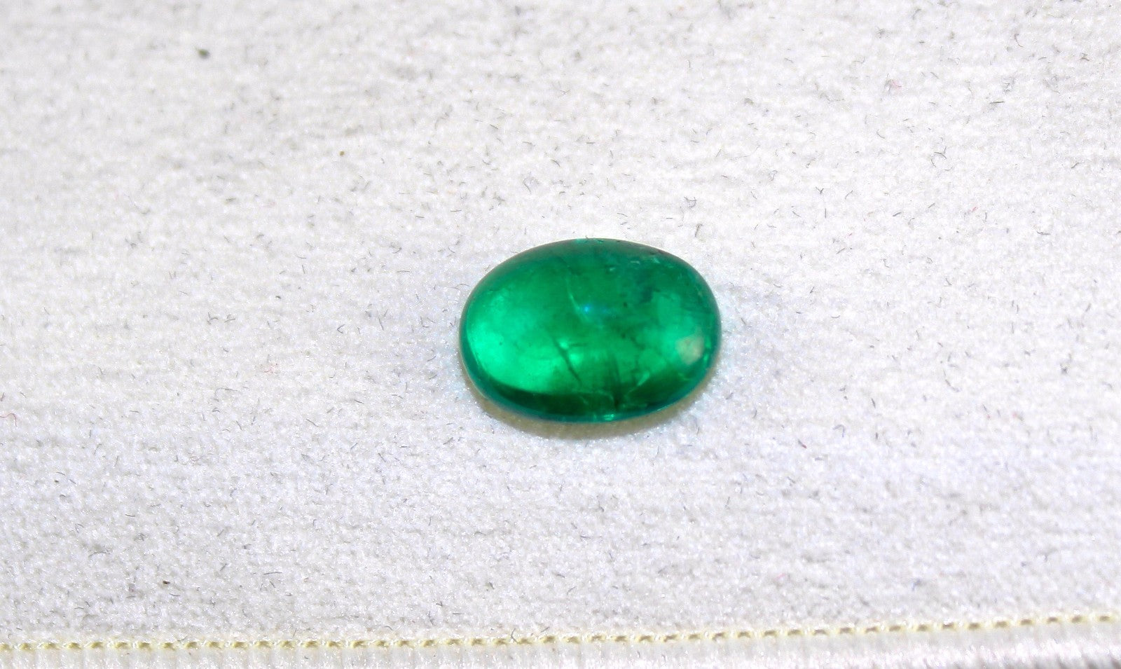 Certified Natural Emerald Oval Cabochon 3.70 Ct Loose Gemstone For Ring Pendant