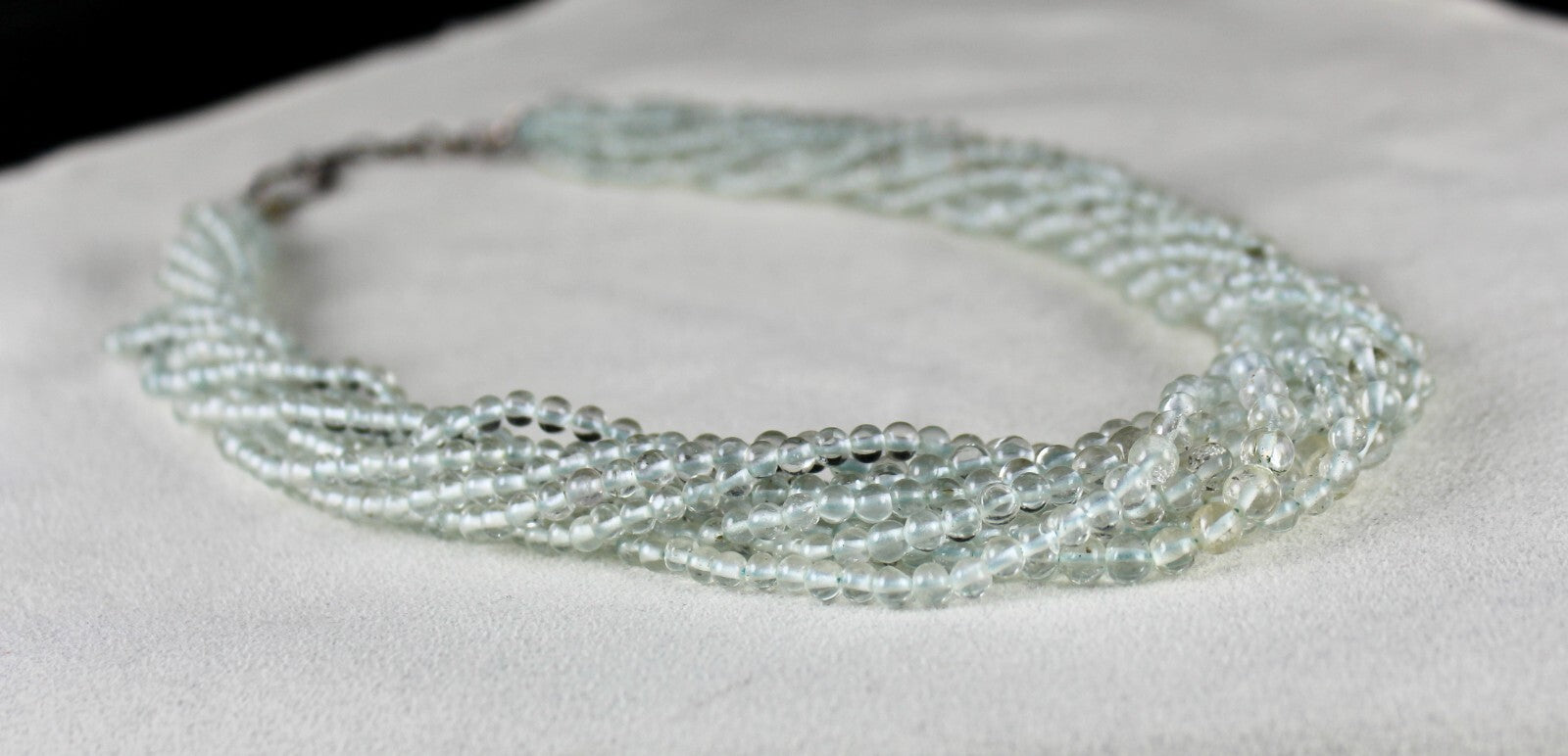 Certified Natural Blue Aquamarine 433 Ct Sterling Silver Ladies Necklace