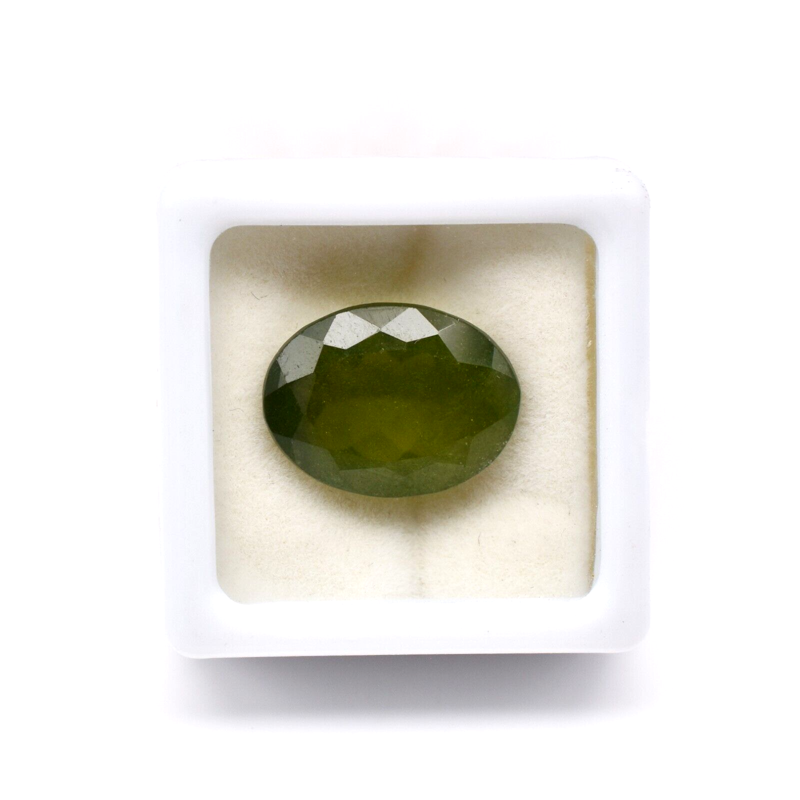 Natural Green Vesuvianite Idocrase 9.54 Ct Oval Gemstone 15x12mm Ring Pendant