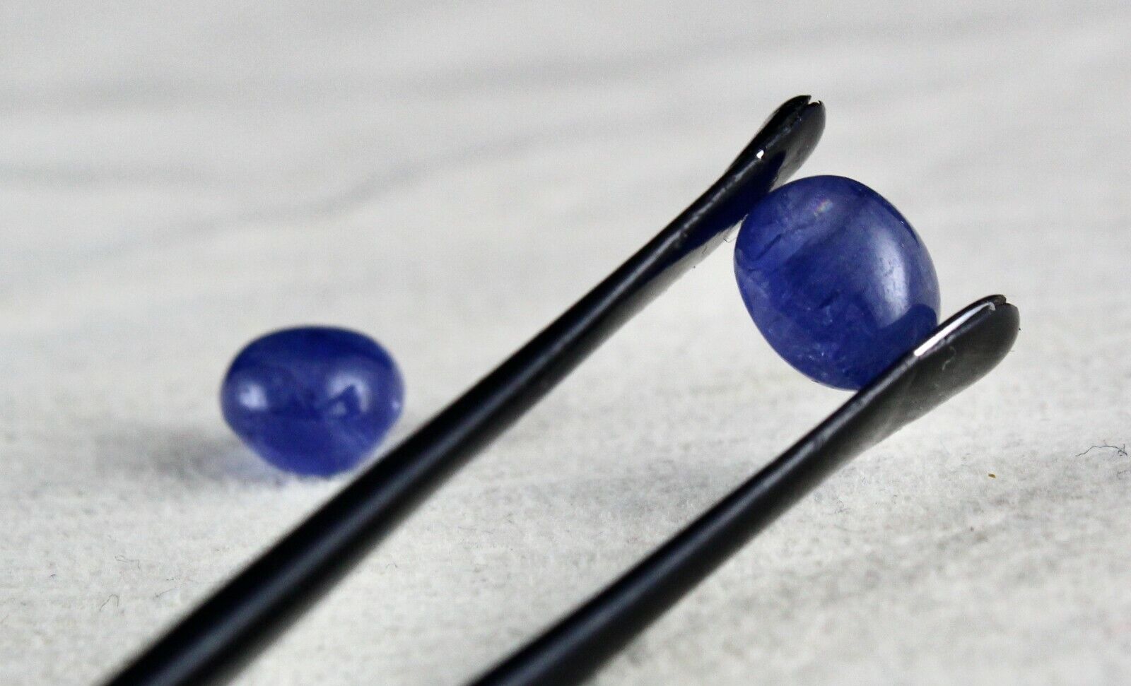 Natural Blue Sapphire Oval Pair 6.89 Carats Untreated Gemstone Earring Designing