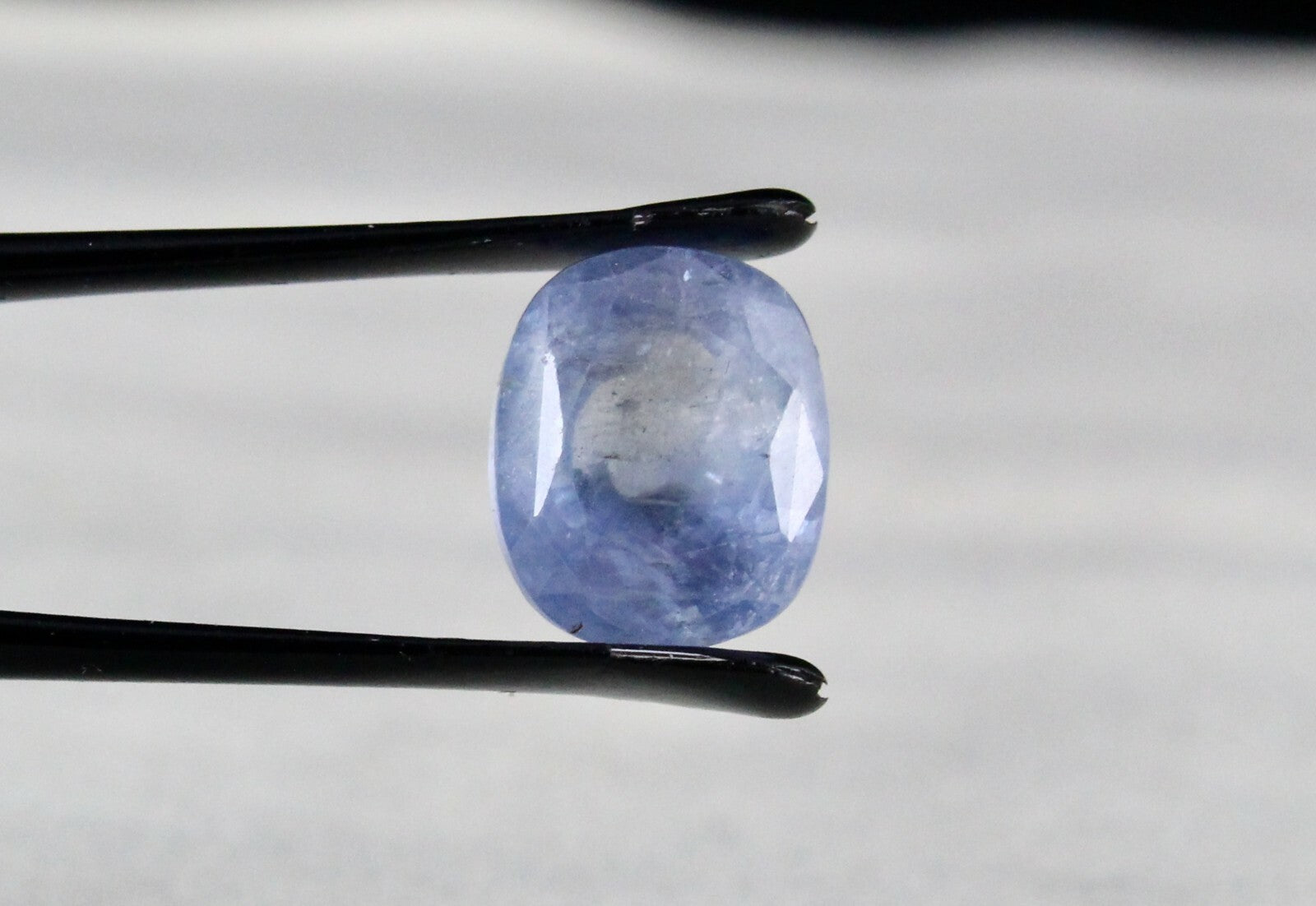 Certified Natural Unheat Blue Sapphire 13.10 Ct Cushion Cut Gemstone Design Ring