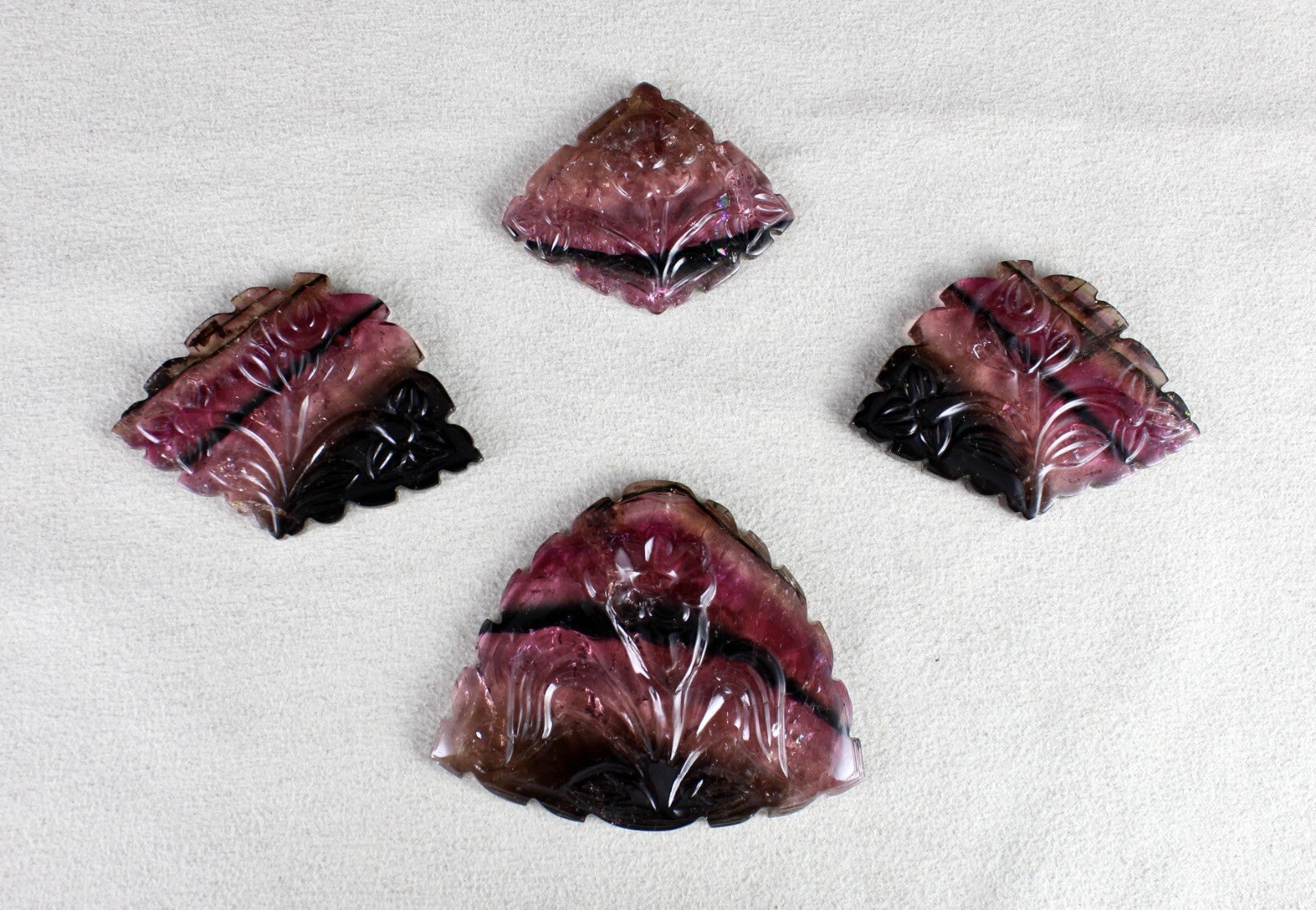 Certified Natural Multi Tourmaline 303.50 Ct Gemstone Earring Pendant Set