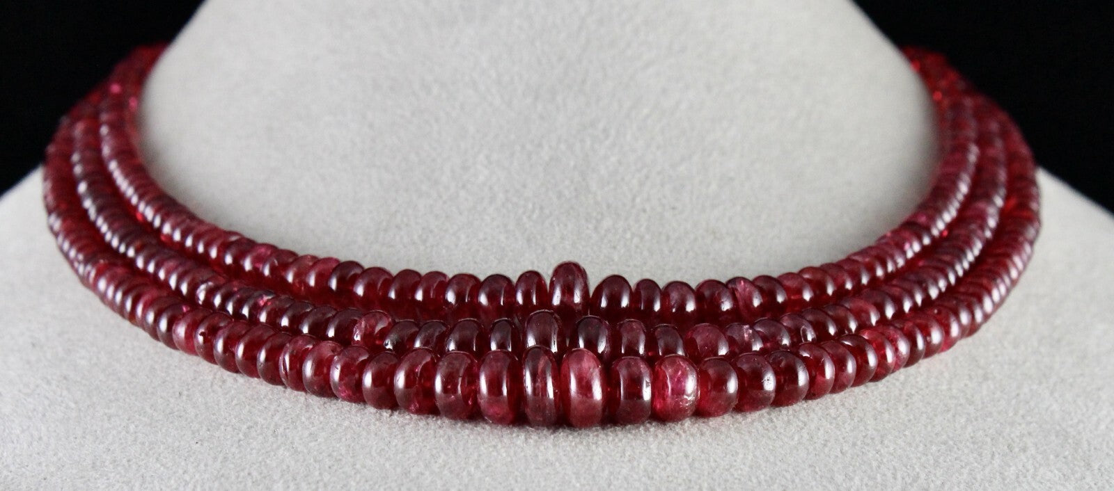 Certified Natural Spinel Beads Round 525 Ct Important Gemstone Necklace