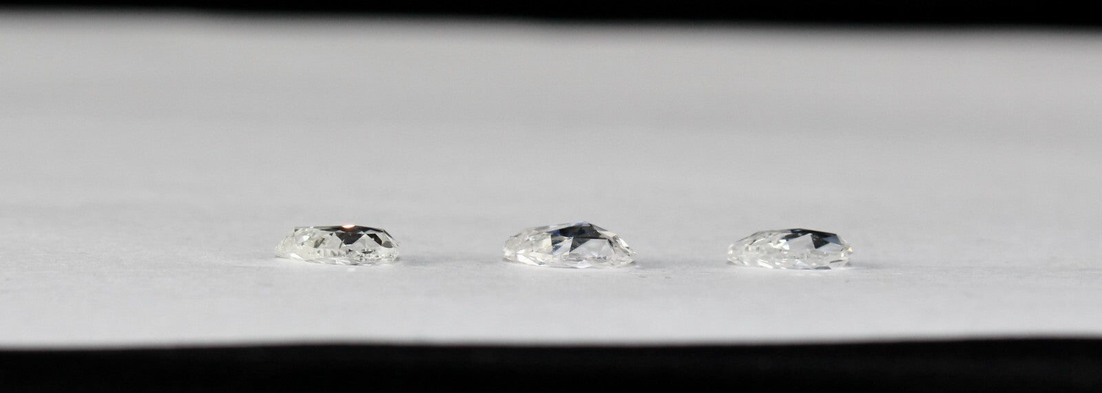 Natural Rose Cut Diamond 2.92 Ct Pear Loose Stone Certified Earring Set