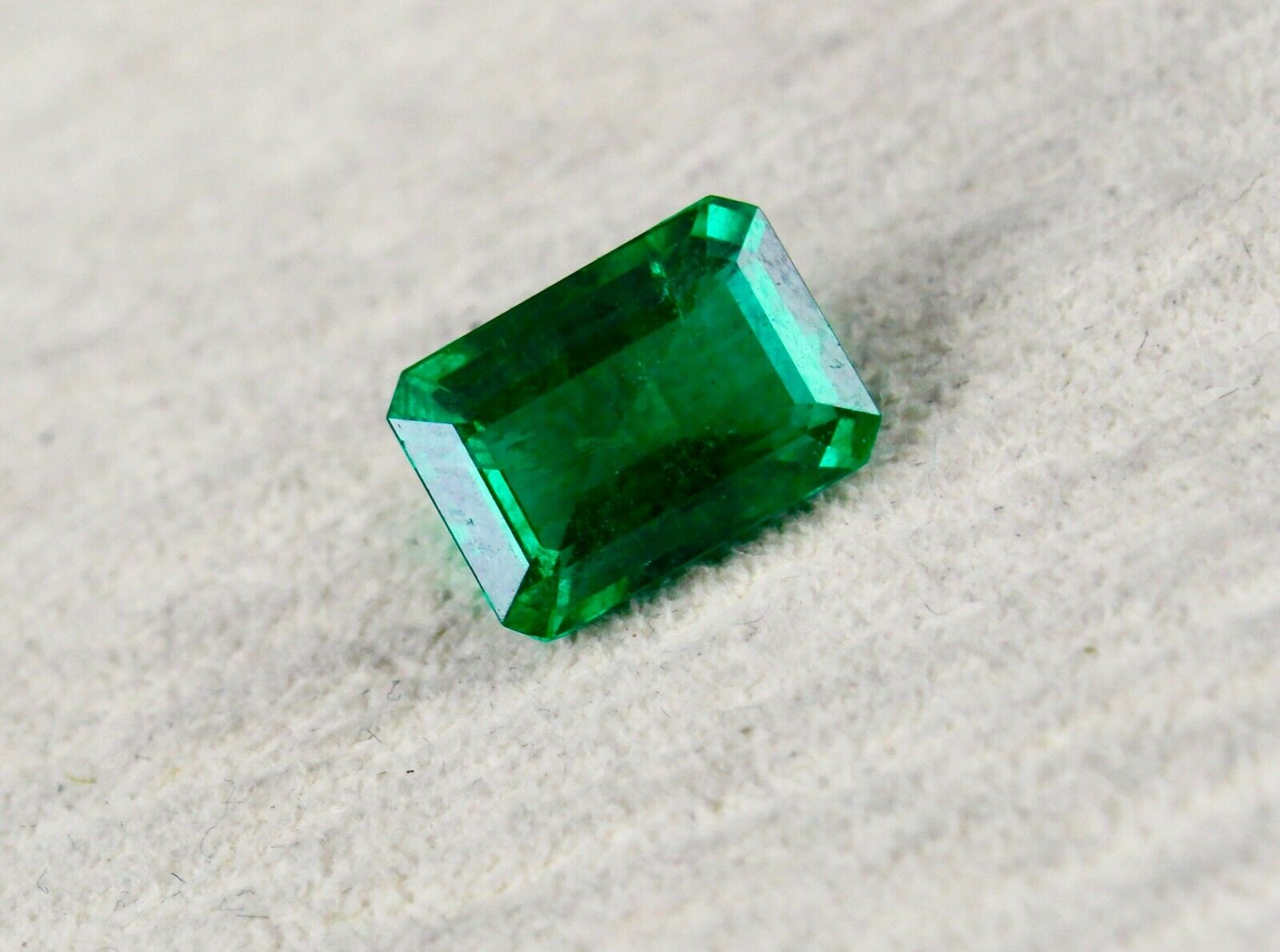 TOP NATURAL EMERALD OCTAGON CUT 3.85 CARAT 11X8MM PRECIOUS GEMSTONE RING PENDANT