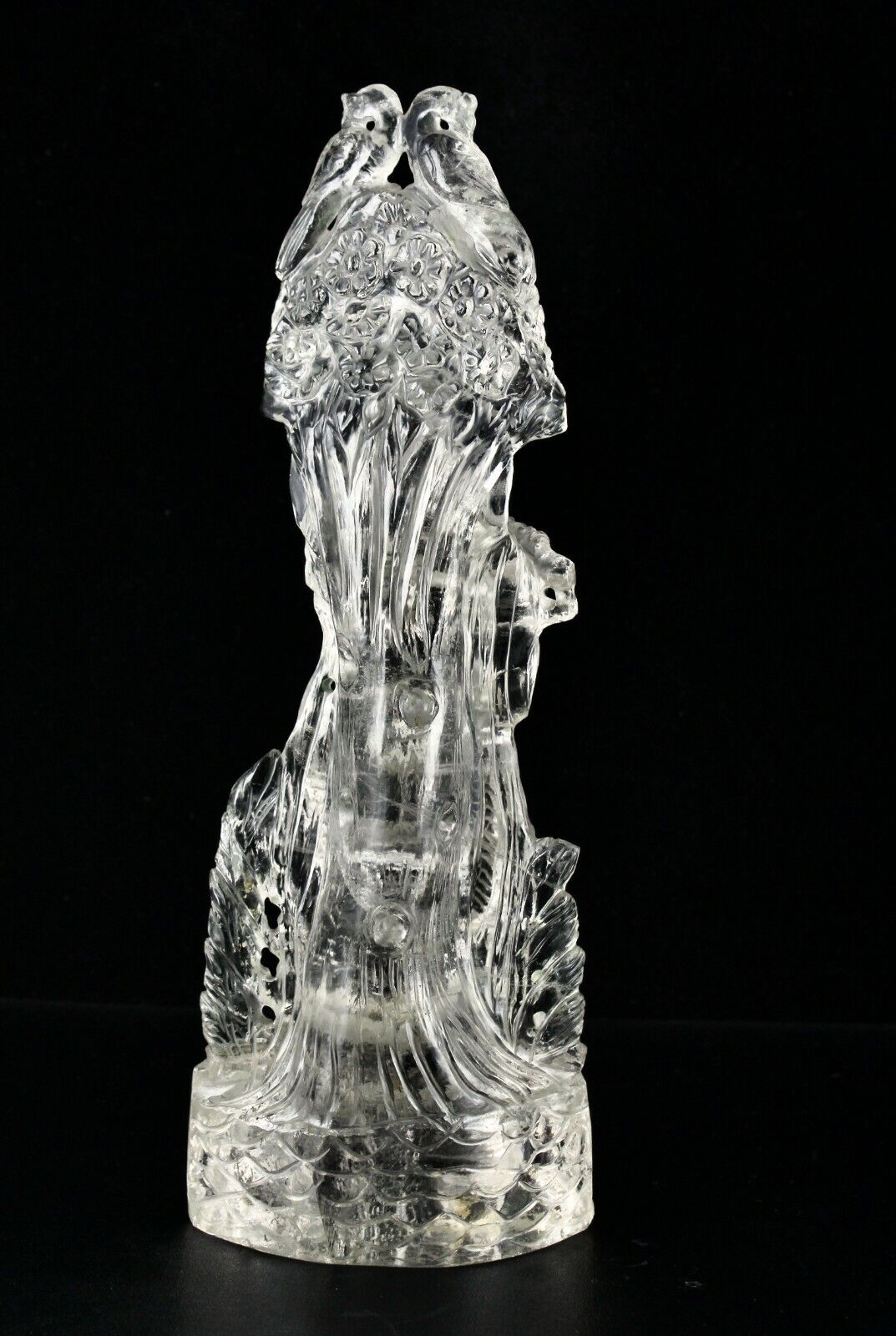 SPIRITUAL NATURAL ROCK CRYSTAL QUARTZ LORD KRISHNA 3340 CTS GEMSTONE STATUE