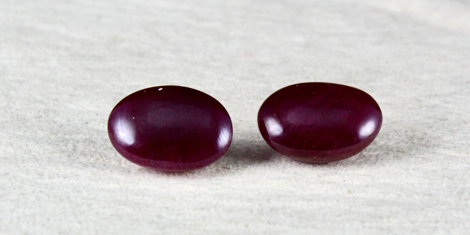 Certified Natural Untreated Ruby Oval Cabochon 36.50 Ct Gemstones Earrings