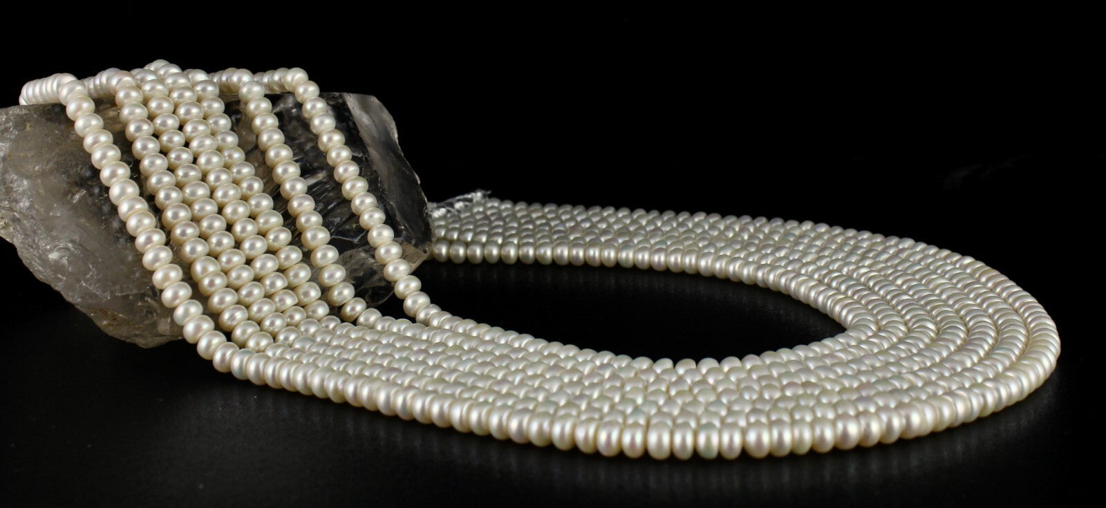 Certified Genuine Freshwater Pearl 1077ct Beads Round Fashion Necklace For Women