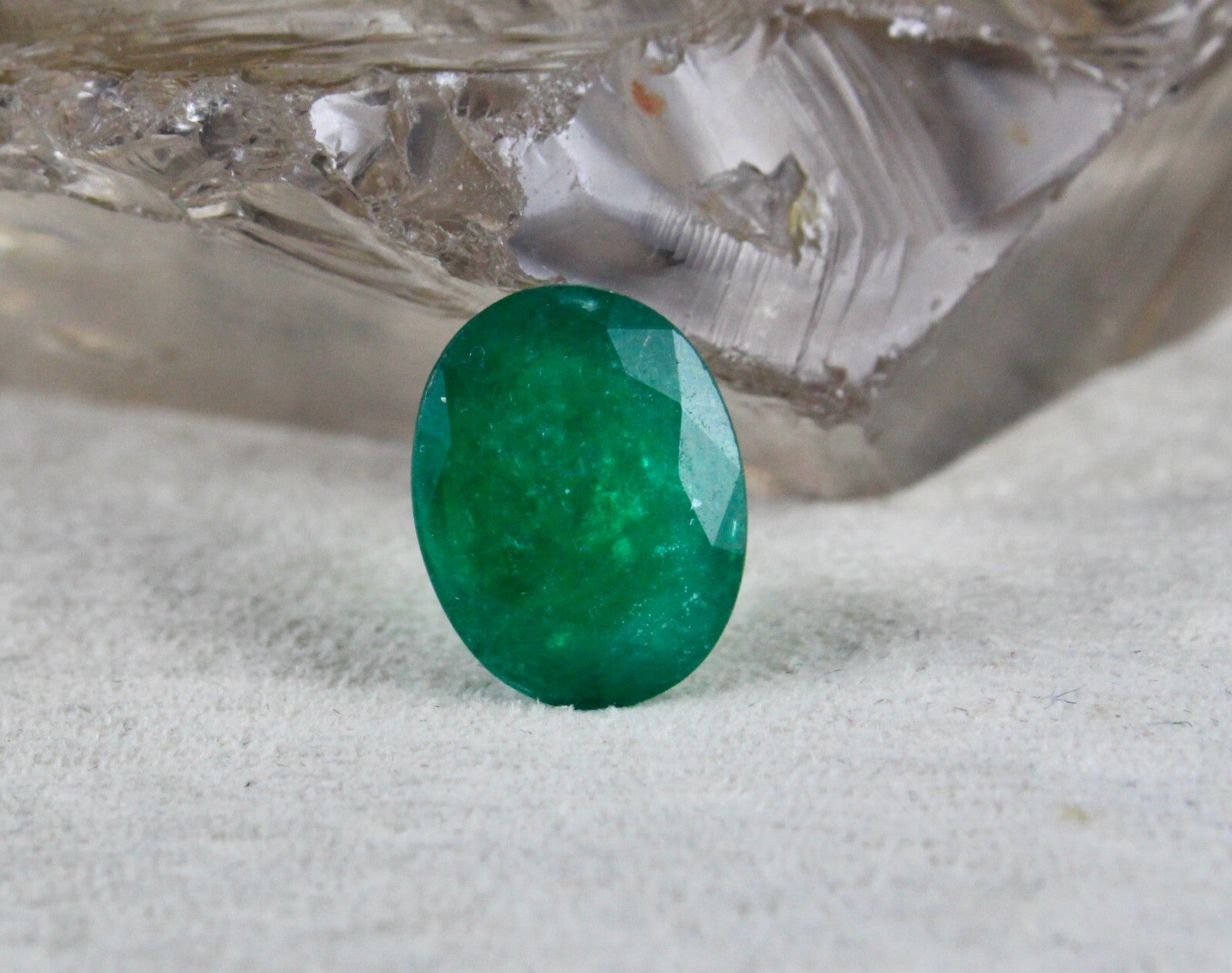 Certified Natural Zambia Emerald 7.11 Ct Oval Cut Loose Gemstone Ring Pendant