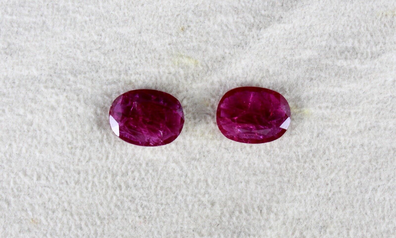 NATURAL RUBY OVAL CUT 4.92 CTS MOZAMBIQUE NOHEAT GEMSTONE PAIR DESIGNING EARRING