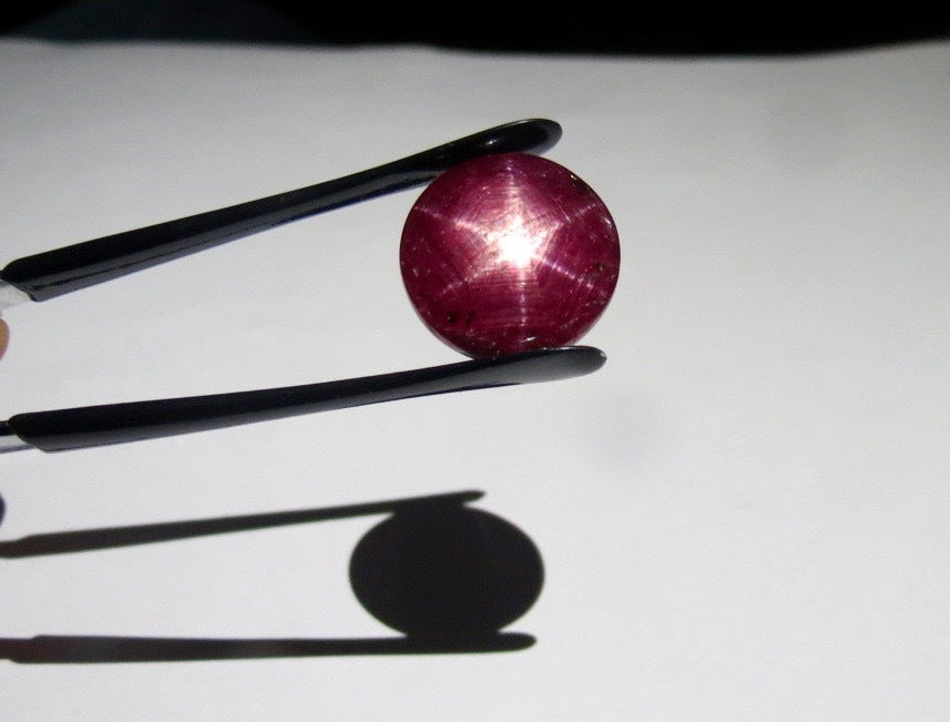 Certified Natural 6 Line Star Ruby Oval Cabochon 21.35 Ct Gemstone Ring Pendant